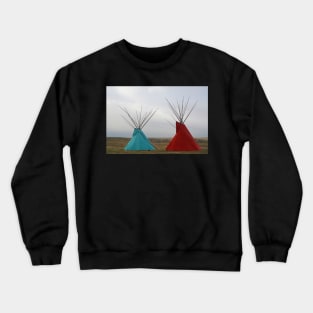 Red and Blue Tipi Crewneck Sweatshirt